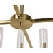 Clarabelle LED Brass Chandelier Ceiling Light, Large